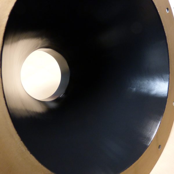 Conical hopper coating